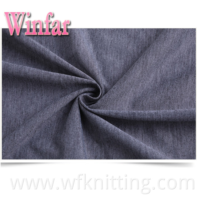 Polyester Melange Knit Fabric